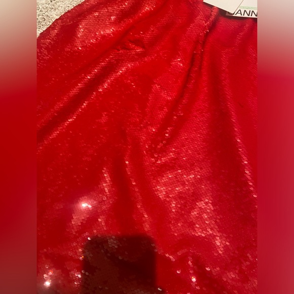 Ganni red sequins runway dress - Picture 8 of 9